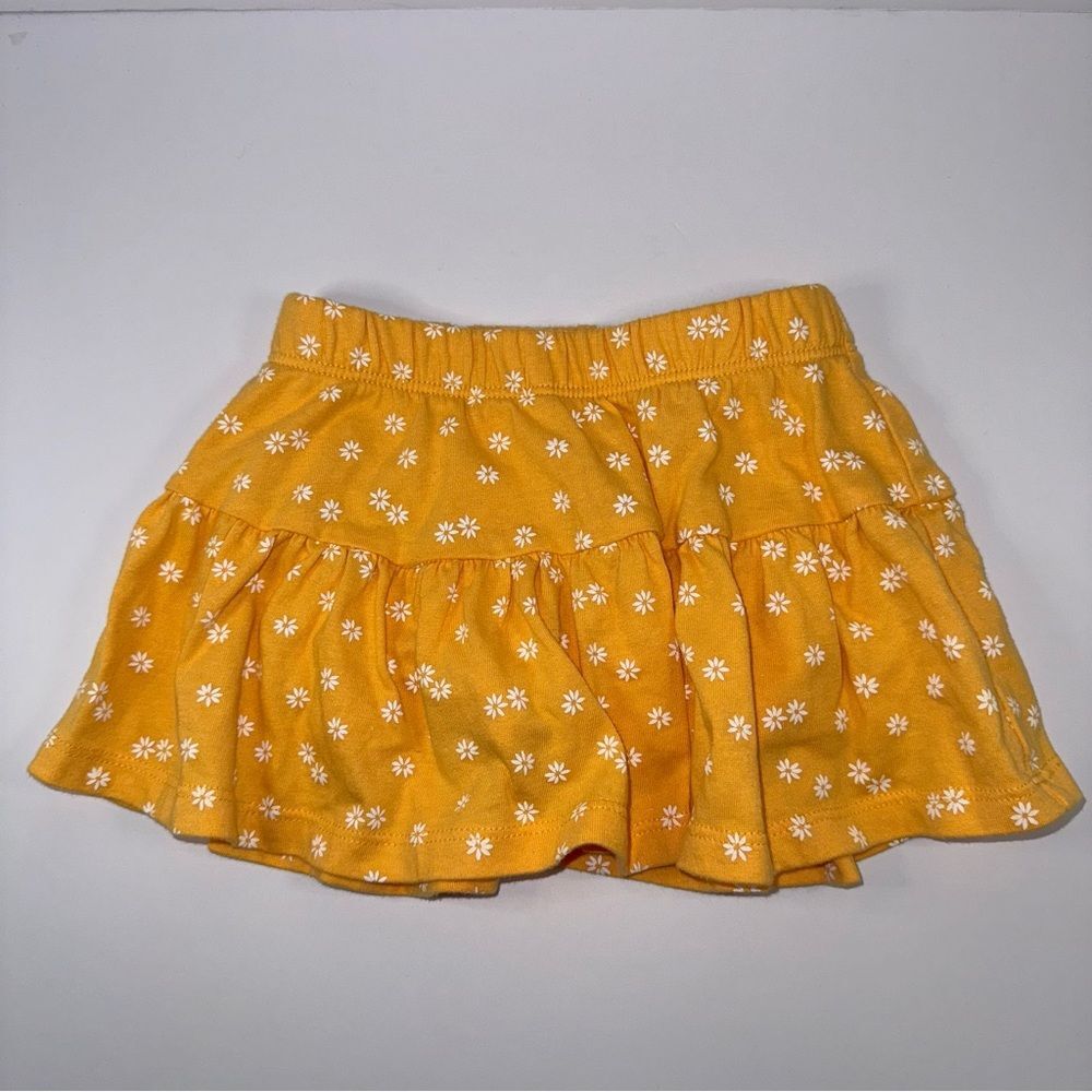 Epic Threads size 2t Mustard Floral Skort
